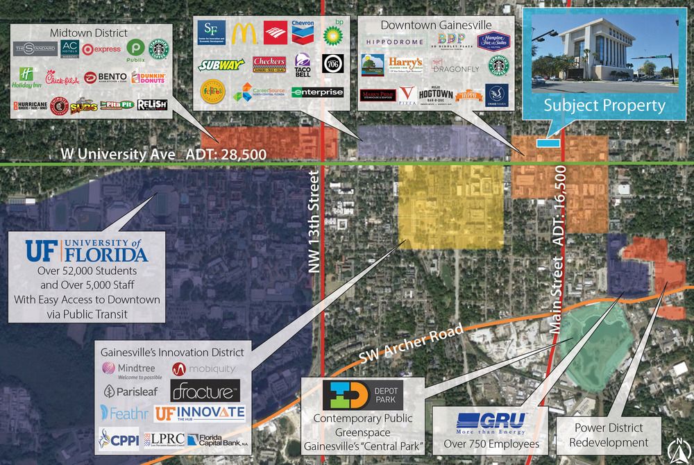 Downtown Wells Fargo Building: 104 N Main St, Gainesville, FL 32601